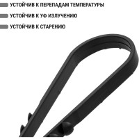 Дюбель-хомут для круглого кабеля TDM ELECTRIC ДХК-25, 19-25 мм, нейлон, черный, 100 шт. SQ0539-0006