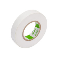 Изолента Econ 15 мм х 20 м, 0,15 мм, белый 15201504