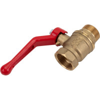 Латунный шаровой кран для воды VALFEX OPTIMA 3/4" ВР/НР ручка-рычаг 11Б27фт1М VF.215.L0R1.034.Bir