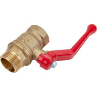 Латунный шаровой кран для воды VALFEX OPTIMA 3/4" ВР/НР ручка-рычаг 11Б27фт1М VF.215.L0R1.034.Bir