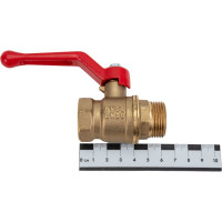 Латунный шаровой кран для воды VALFEX OPTIMA 3/4" ВР/НР ручка-рычаг 11Б27фт1М VF.215.L0R1.034.Bir