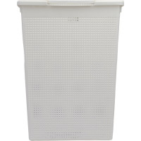 Корзина для белья Violet Лофт 50 л белый 5650006