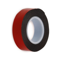 Двусторонняя клейкая лента на вспененной основе Smartbuy 1x19 мм, 2 метра, черная SBE-DST-19-02-b