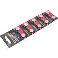 Элемент питания Спутник ALKALINE BATTERY AG13/10B, Спутник, 10 шт