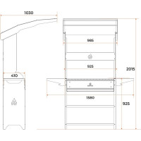 Мангал GRATAR Professional Optima ROOF POR 3000