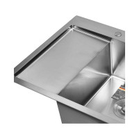Кухонная мойка GERHANS из нержавеющей стали 58x48 сатин K35848-R