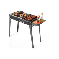 Складной мангал с боковой полкой GRATAR Классика МКЛ 750