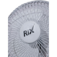 Настольный бытовой вентилятор RIX RDF-1500WB, прищепка и основание, цвет белый, 15Вт 42556