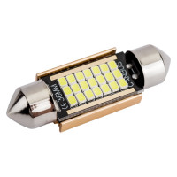 Автолампа SKYWAY диод T11(C5W) 12V 21SMD диодов, 1-конт. 36мм белая салон S08201486