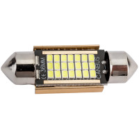 Автолампа SKYWAY диод T11(C5W) 12V 21SMD диодов, 1-конт. 36мм белая салон S08201486