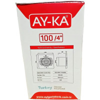 Вентилятор AY-KA диаметр 100 мм, с индикацией, белый 2510200