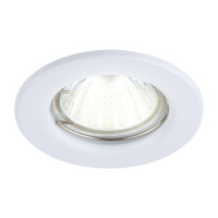 Встраиваемый светильник Smartbuy под лампу MR16 белый плоский SBL-07WH-MR16