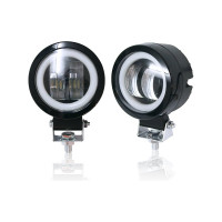 Светодиодная фара Вымпел WL-520 неоновый обод, круглый, 2LED, 20 Вт 5251