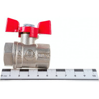 Шаровой кран VALFEX PREMIUM для воды, 1/2" ВР/ВР, бабочка VF.217.NB1.012.PREMIUM