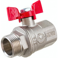 Шаровой кран VALFEX PREMIUM для воды, 3/4" ВР/НР, бабочка VF.218.NB1.034.PREMIUM
