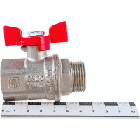 Шаровой кран VALFEX PREMIUM для воды, 3/4" ВР/НР, бабочка VF.218.NB1.034.PREMIUM
