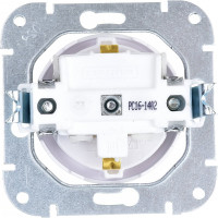 Механизм розетки Bylectrica 1-местная, скрытая установка, с заземляющим контактом, серия ПРОВАНС, белый РС16-1402