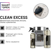 Деликатный очиститель битума и смолы, очиститель кузова, антибитум CLEAN EXCESS 07, 5 л Smart Open 15075жб