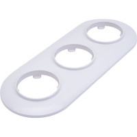 Рамка Bylectrica 3-х местная, серия ПРОВАНС круг, белый ЮЛИГ.735212.501