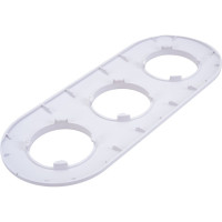 Рамка Bylectrica 3-х местная, серия ПРОВАНС круг, белый ЮЛИГ.735212.501