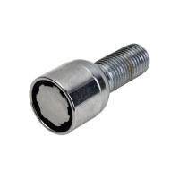 Болты секретки M14x1,50x28 мм, Сфера вращ 2 кл хром 004, 4 шт SKYWAY S10701004