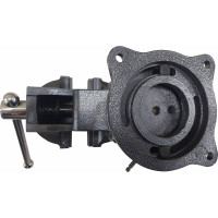 Слесарные тиски GRIFF 100 мм, серия PRO, поворотные, стальные, с наковальней g164024