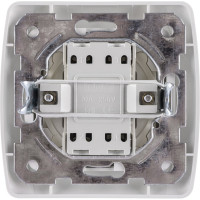 Перекрестный выключатель белый 1-клавишный 10А серия "Онега" TDM ELECTRIC SQ1805-0062