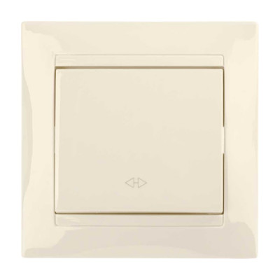 1-клавишный перекрестный выключатель TDM ELECTRIC 10А слоновая кость Лама SQ1815-0136