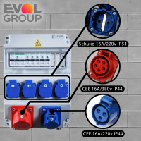 Щит с розетками навесной Combox 11 EVOL 0102-013-1