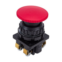 Выключатель TDM ELECTRIC кнопочный КЕ 021-У2-исп.2 гриб без фиксации красный 1з+1р 10A 660B IP40 SQ0753-0018