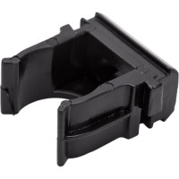 Крепеж-клипса для труб Строитель черная, д16, 100 шт. PR13.0394