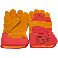 Утепленные перчатки Armprotect мутон, спилковые, комбинированные, львы, р10 SK410