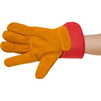 Утепленные перчатки Armprotect мутон, спилковые, комбинированные, львы, р10 SK410