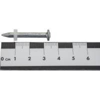 Стальной оцинкованный гвоздь с пластиковой шайбой LIXIE 100 шт./уп. DN-32-P8