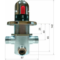 Автоматический термостатический смеситель Kopfgescheit KR533 12D