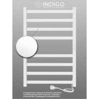 Полотенцесушитель INDIGO Oktava Slim 3 electro 80/50 таймер, скрытый монтаж, универсальное подключение R/L LСLOKS3E80-50WMRt