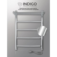 Полотенцесушитель INDIGO Arc с полкой (electro) 60/40 (скрытый монтаж, универсальное подключение R/L, полированный) LCAE60-40PR