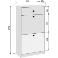 Тумба для обуви Атмосфера Найс Исполнение 1 00-00017840