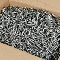 Пряжка Кордленд оцинкованная, 16x29x3 мм, для ПП/ПЭТ ленты 15-16 мм, 1000 шт. PR-16zn KREP-00183