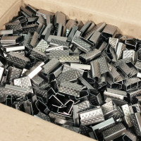 Скрепа Кордленд стальная, 15x27x0,5 мм, для ПП ленты 15 мм, 1000 шт. PP-16 KREP-00189