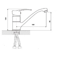 Смеситель для умывальника WISENT WP45205-2