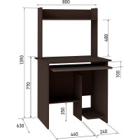 Компьютерный стол Атмосфера СК-01 венге 00-00000659