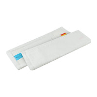 Плоский моп NV микрофибра, 40 см, белый, крепление карман и ухо MF-M-40/C