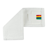 Плоский моп NV микрофибра, 40 см, белый, крепление карман и ухо MF-M-40/C