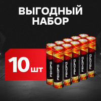Батарейки РЕКОРД (1748) мизинчиковые ААА LR03 PB10 (упаковка 10 шт.) 24484