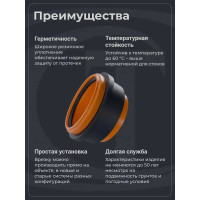 Переход для врезки в колодец по месту Агросток Ду 200 30651