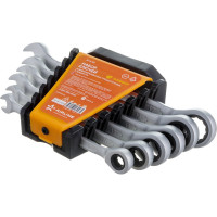 Набор ключей AIRLINE комбинированных трещоточных 6 предм. 8,10,12,13,14,17мм пласт.держат. AT-6-50