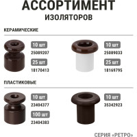 Ретро провод TDM ELECTRIC "Эко" 2x1,5 витой ГОСТ коричневый 50м SQ2801-0121