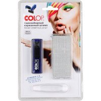 Карманный самонаборный штамп Colop Pocket Stamp Plus 4 строки с 1 одной кассой PSP 20 SET