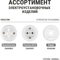 Ретро провод TDM ELECTRIC "Эко" 3x2,5 витой ГОСТ белый 50м SQ2801-0104